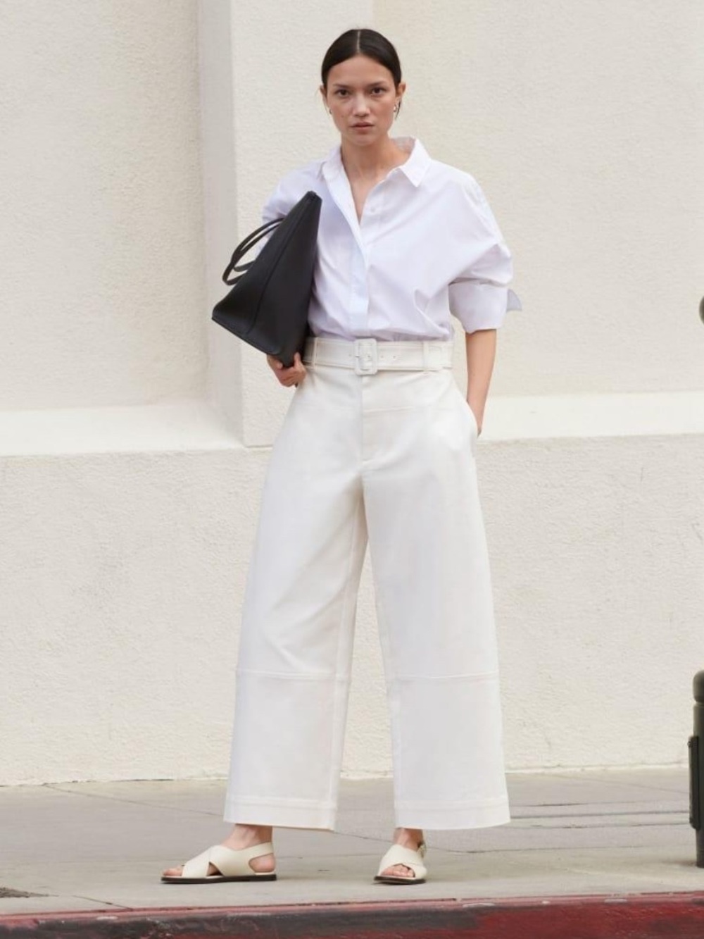 Everlane - Wide-Leg High-Waist Cropped Pants